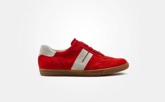 Paul green red suede leather sneakers