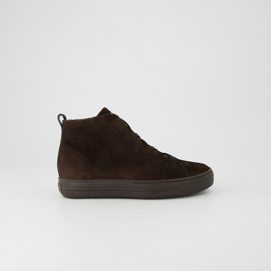Paul Green brown suede hightop sneakers
