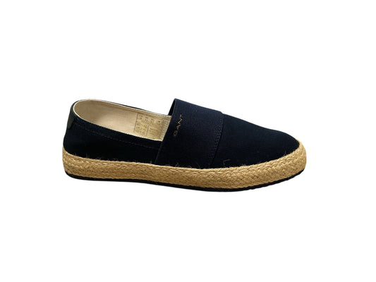 Gant navy canvas raffia espadrille