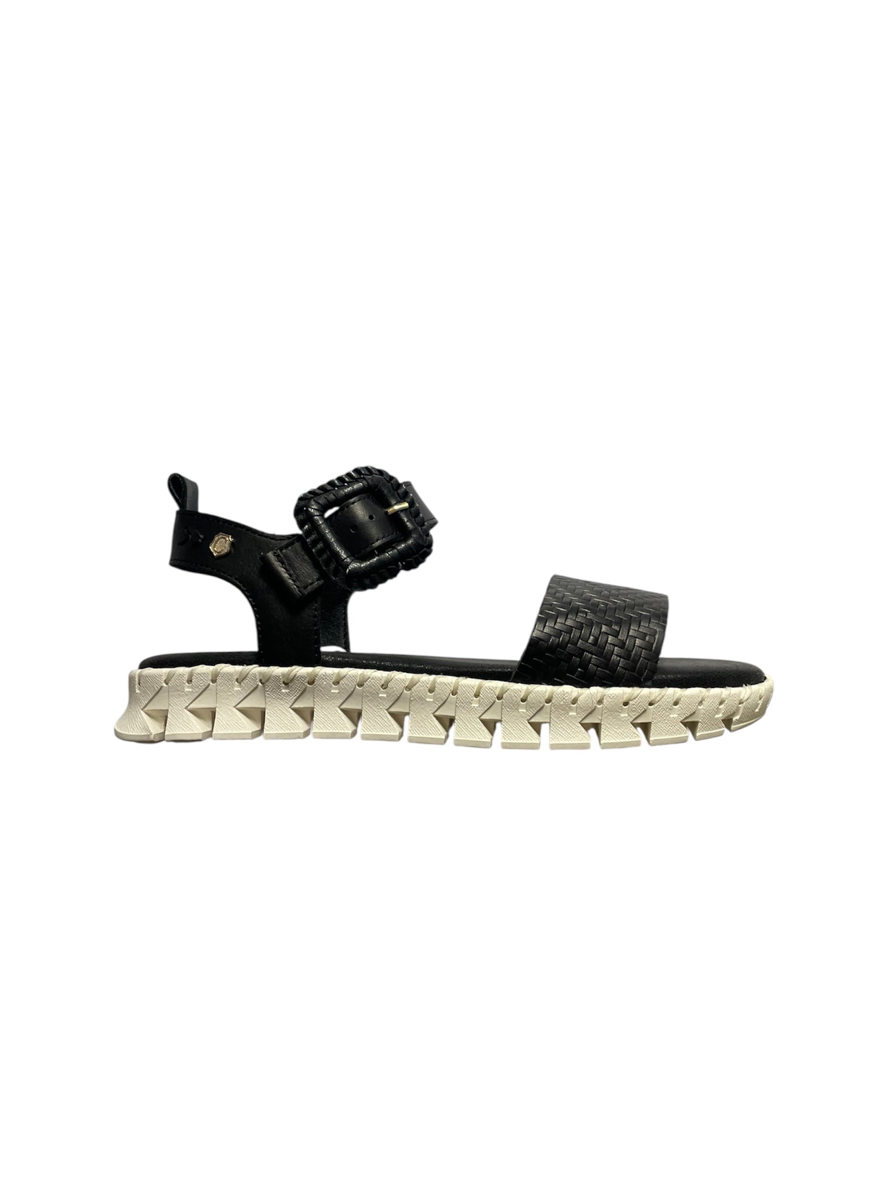Carmela black leather sandals - Melissakshoes