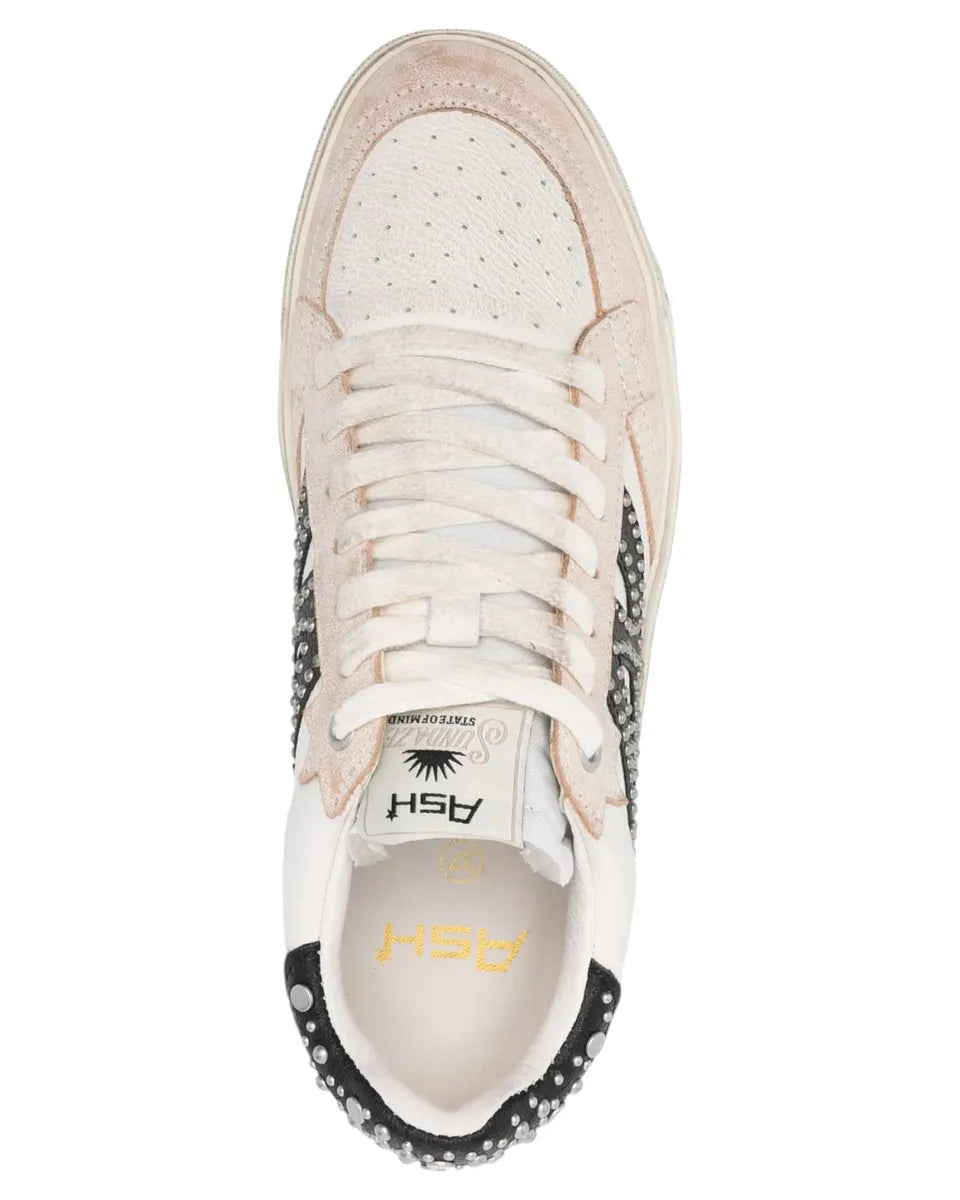 ASH moonlight distressed white/black sneaker