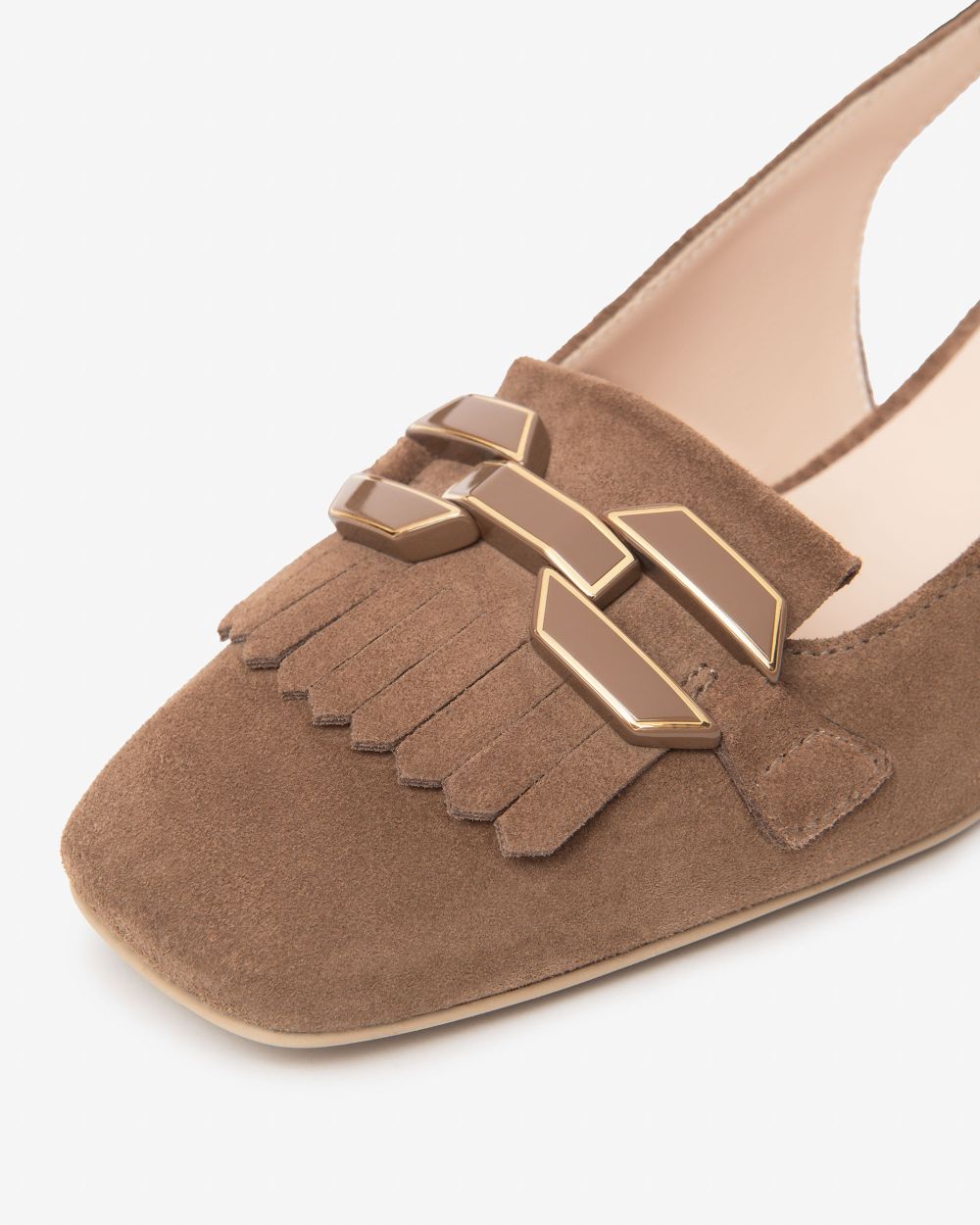 NeroGiardini brown suede slingbacks - Melissakshoes