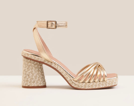Gaimo gold espadrille sandal