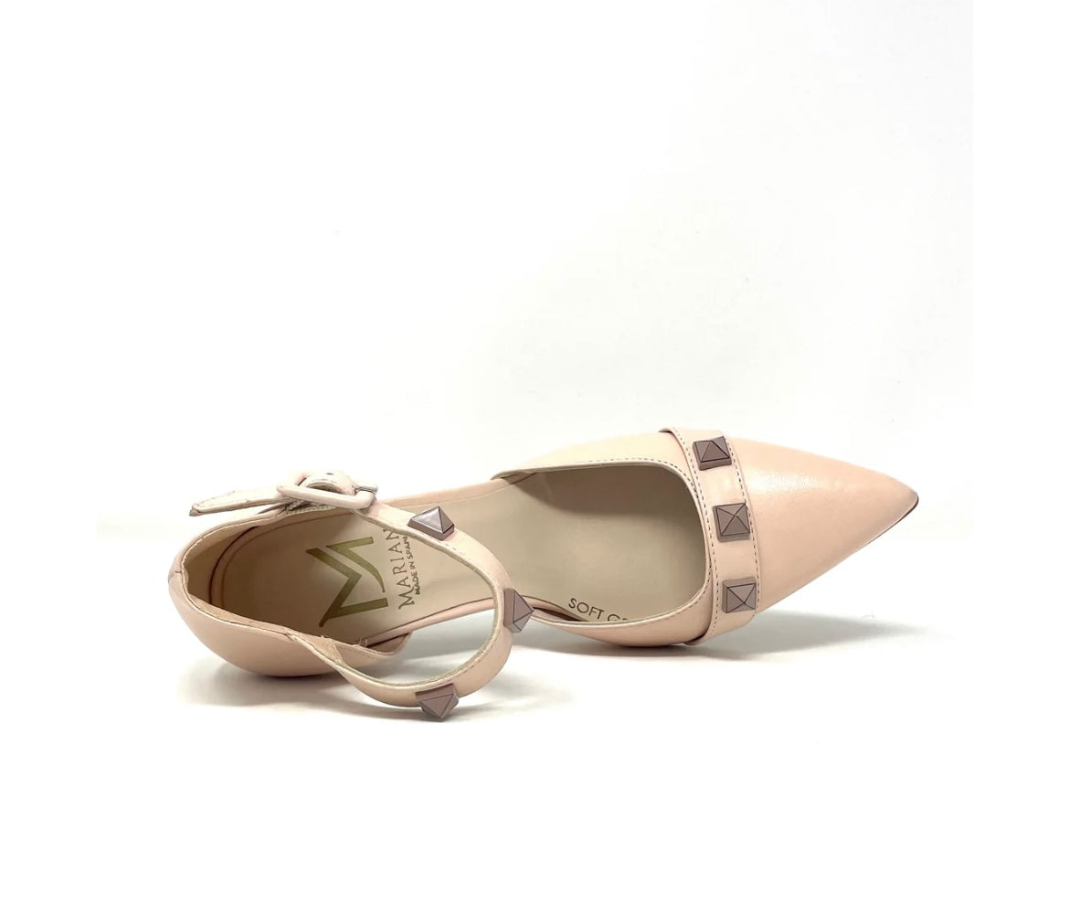Marian nude leather heels
