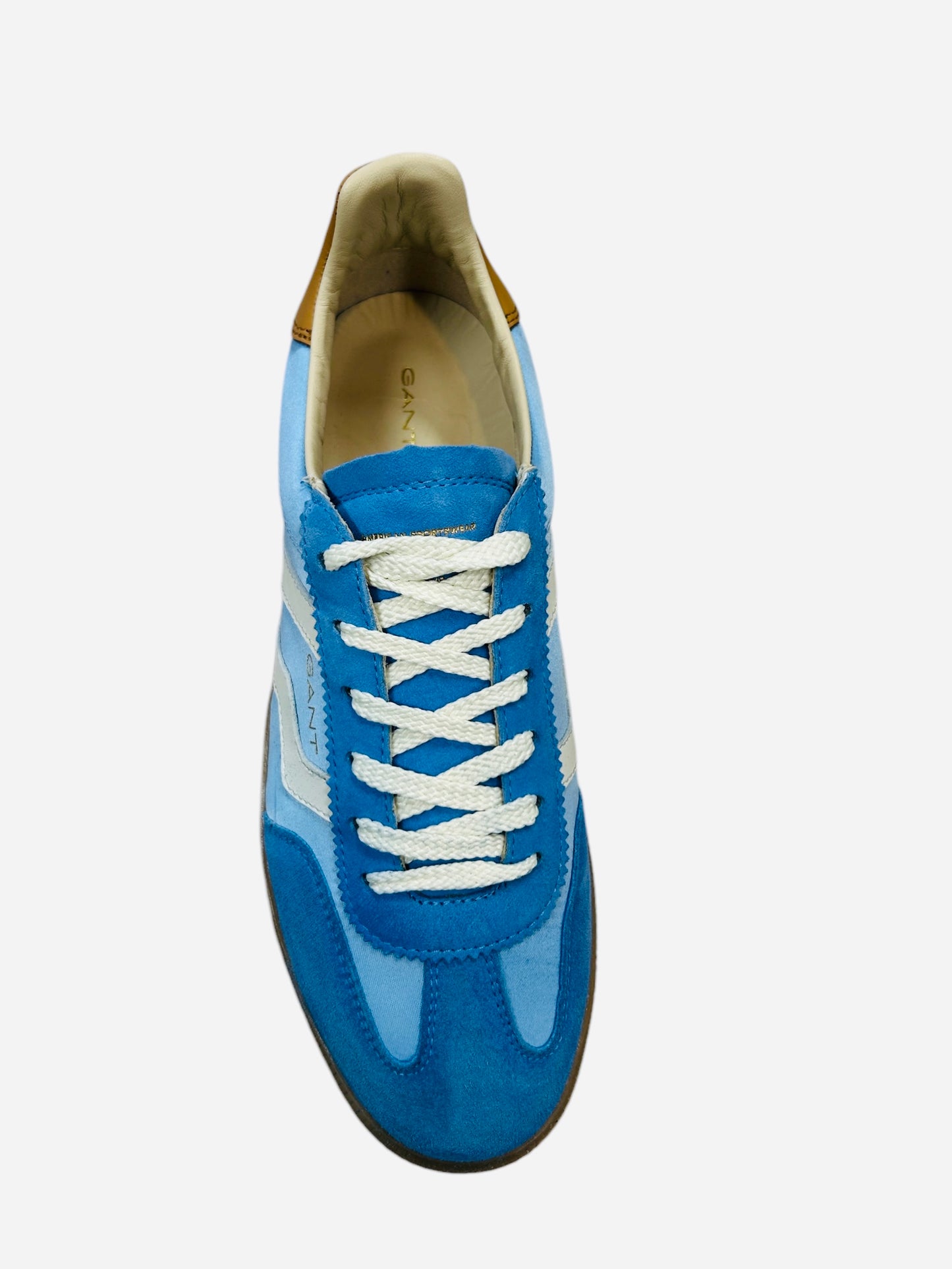 Gant blue suede leather retro sneakers