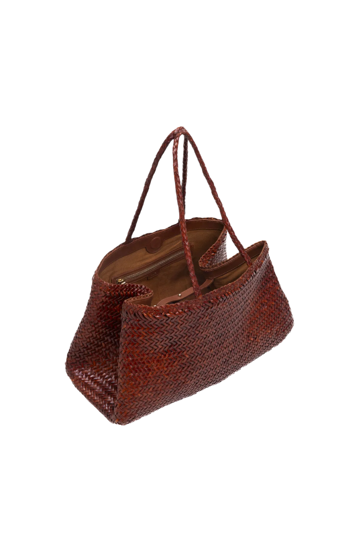 ALĒO toffee hand woven shopper - Melissakshoes