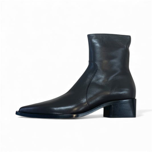 Pomme D’Or dark brown leather ankle boots