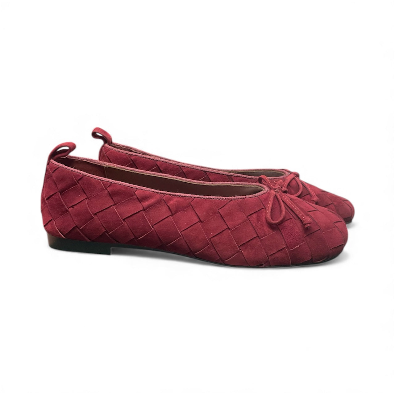 Pedro Anton burgundy suede ballerinas - Melissakshoes