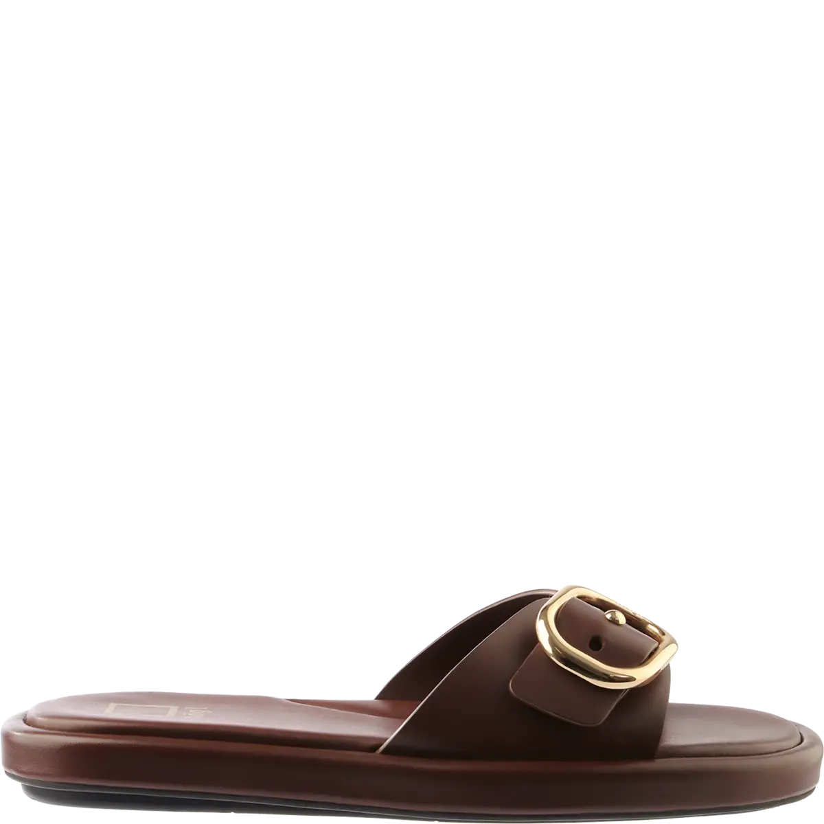 Hōgl brown leather slides - Melissakshoes