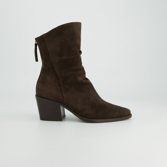 Paul Green chocolate brown suede ankle boots