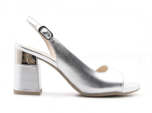 NeroGiardini silver leather sandals