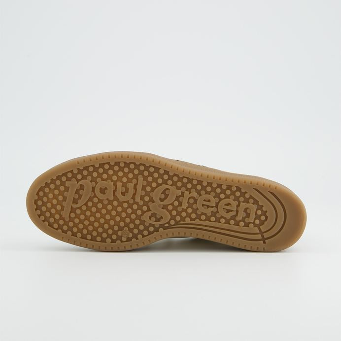 Paul Green cream and tan leather and suede sneakers - Melissakshoes