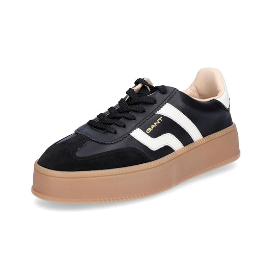 Gant black and white platform sneaker