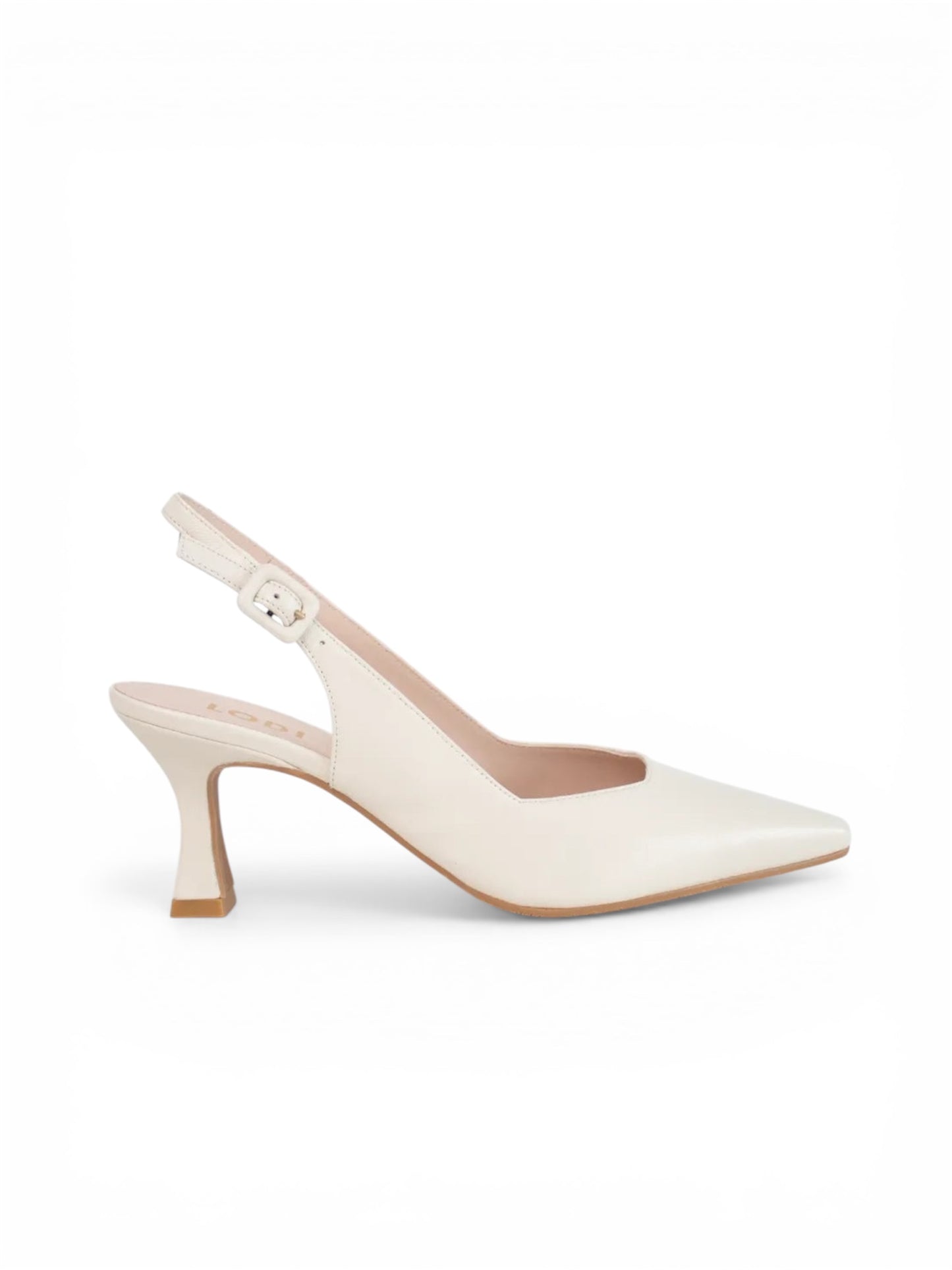 Lodi cream leather sling backs - Melissakshoes