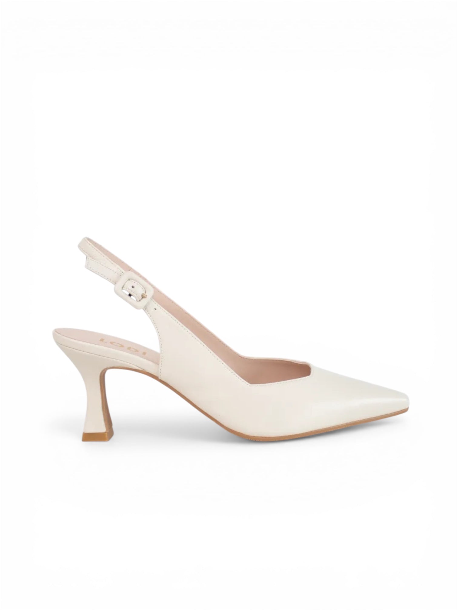 Lodi cream leather sling backs - Melissakshoes