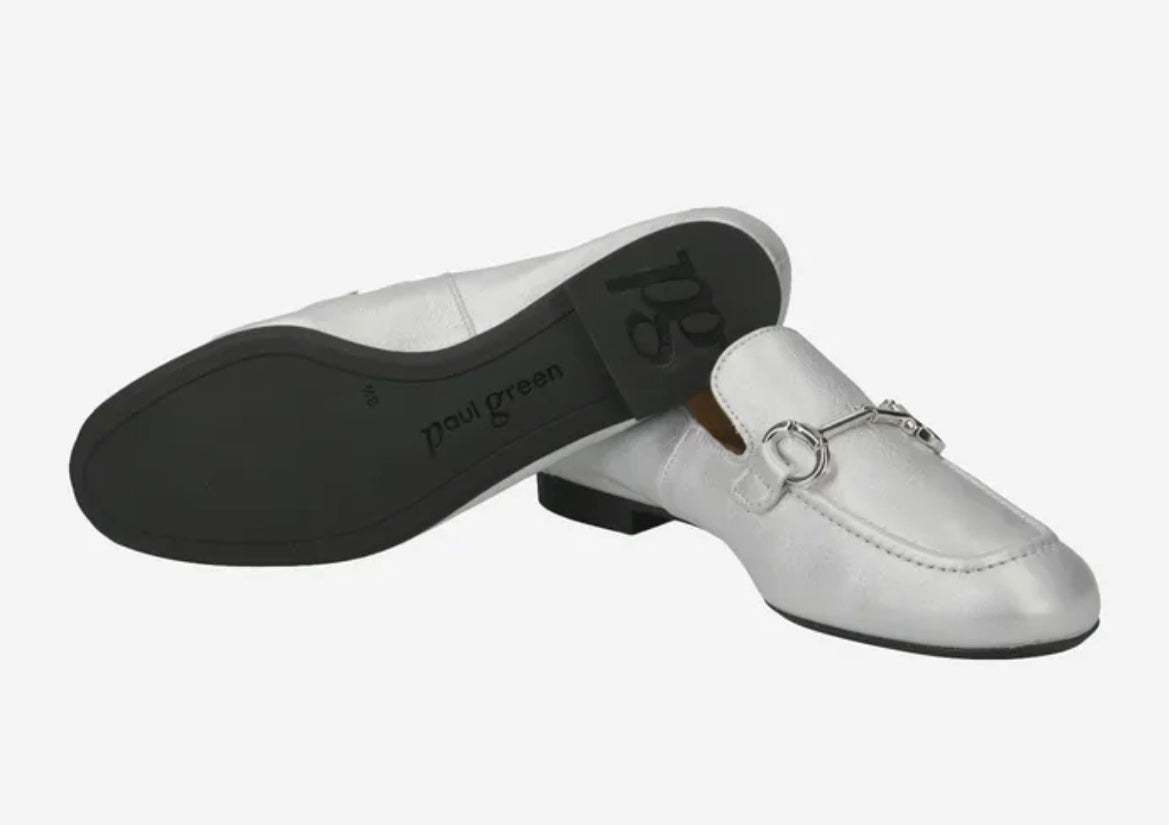 Paul Green silver loafers