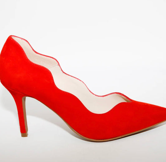 Marian red suede shoes