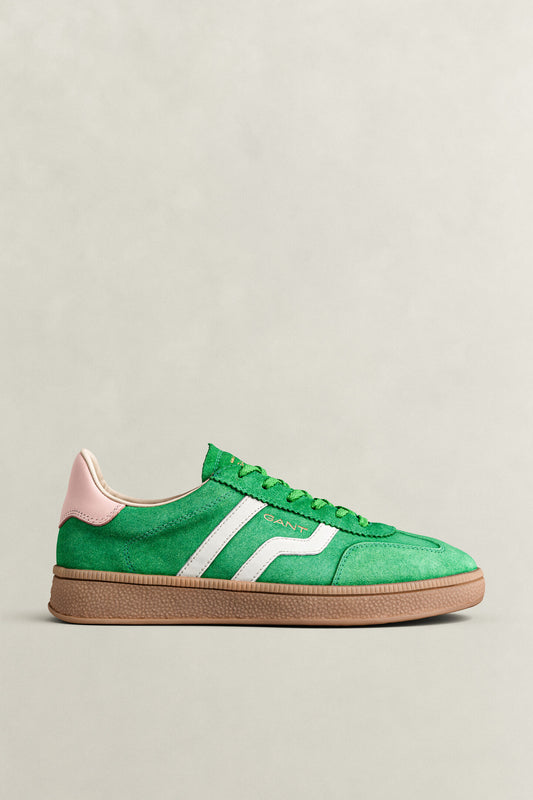 Gant green suede and pink and white leather sneaker