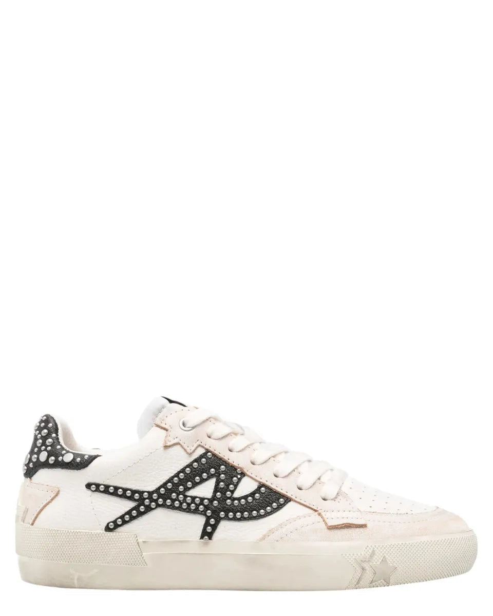 ASH moonlight distressed white/black sneaker
