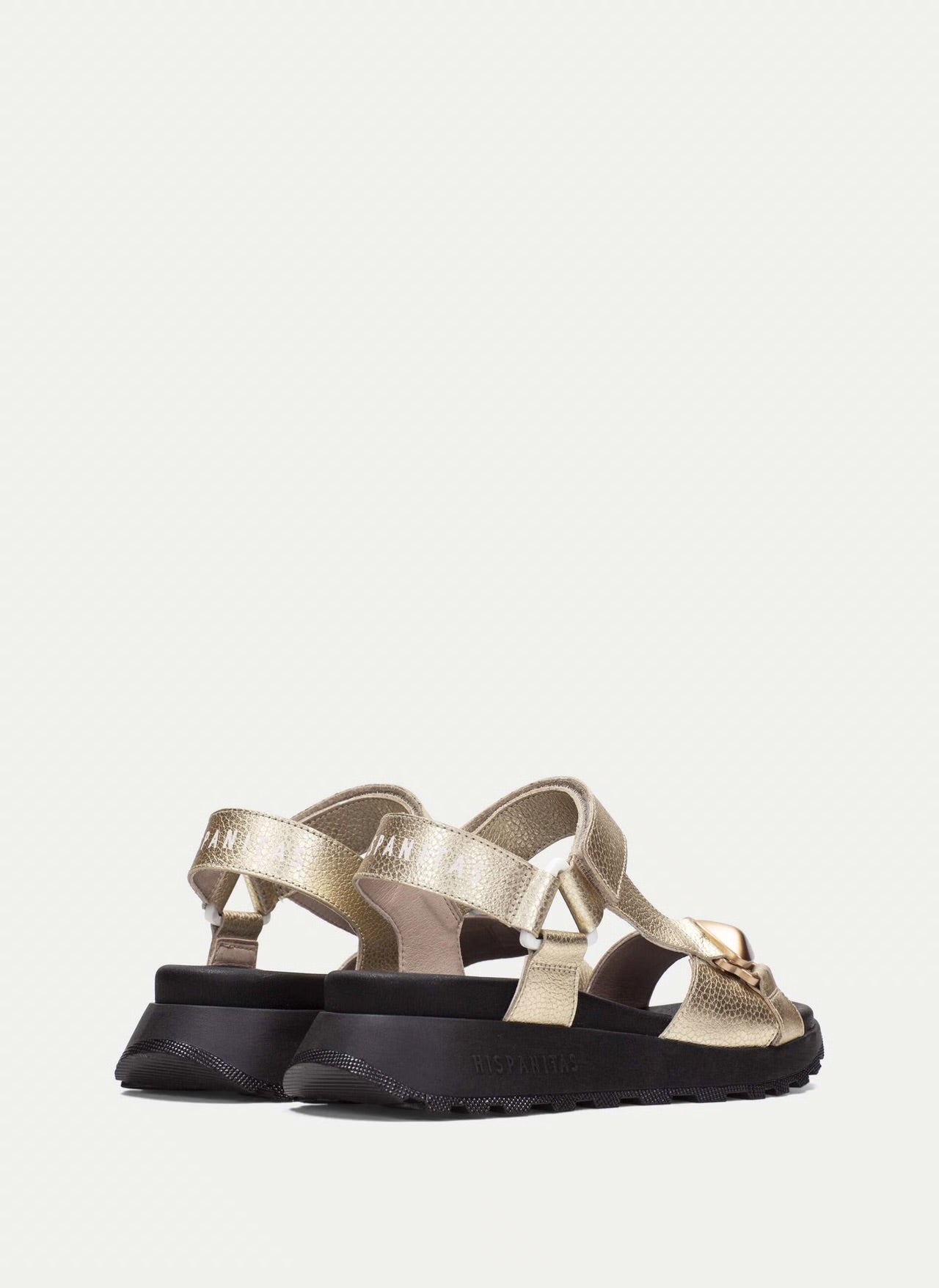 Hispanitas gold leather sandals - Melissakshoes
