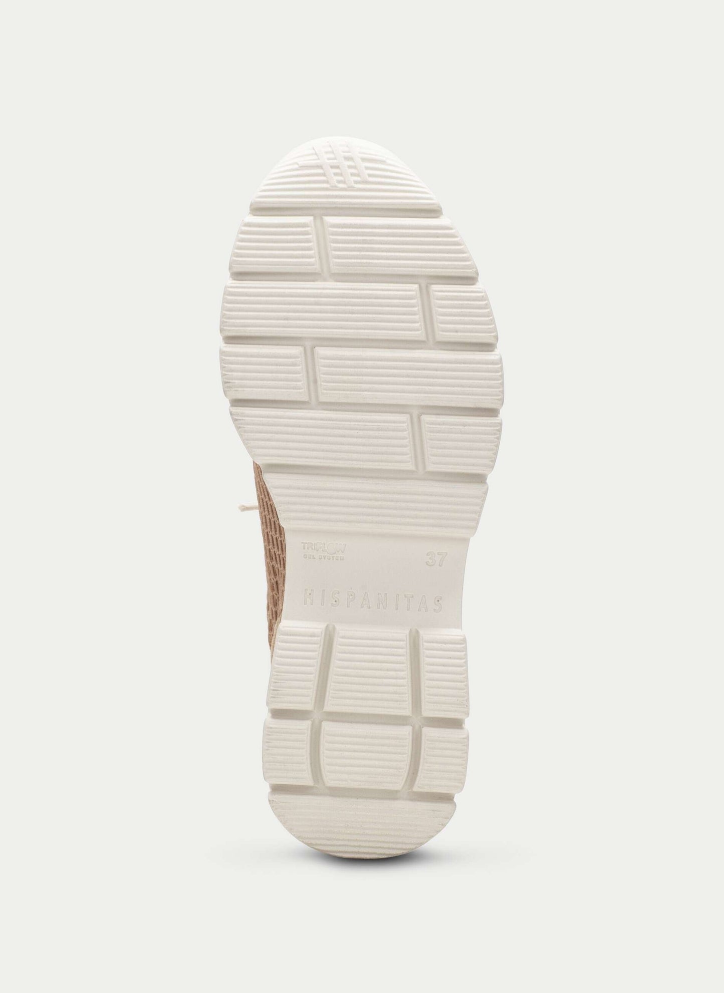 Hispanitas camel leather and mesh wedge sneaker