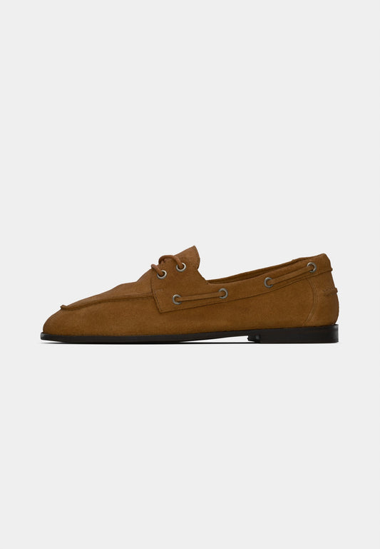 Gant tan suede boat shoes