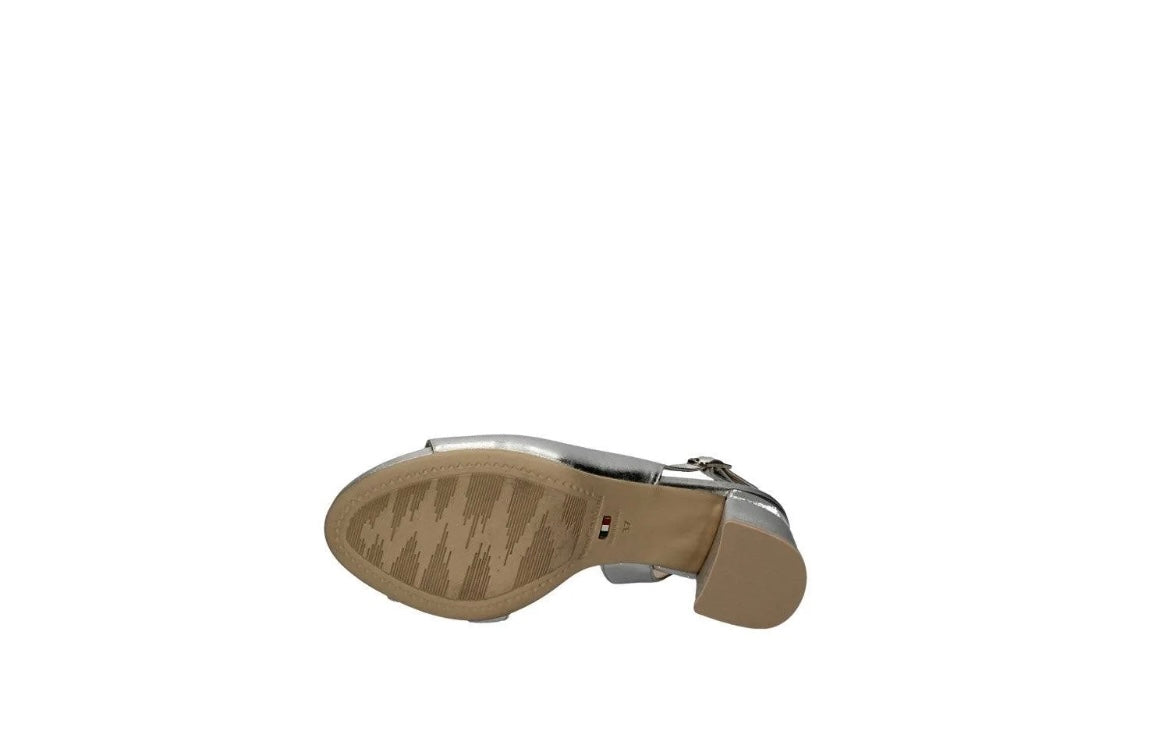 NeroGiardini silver leather sandals