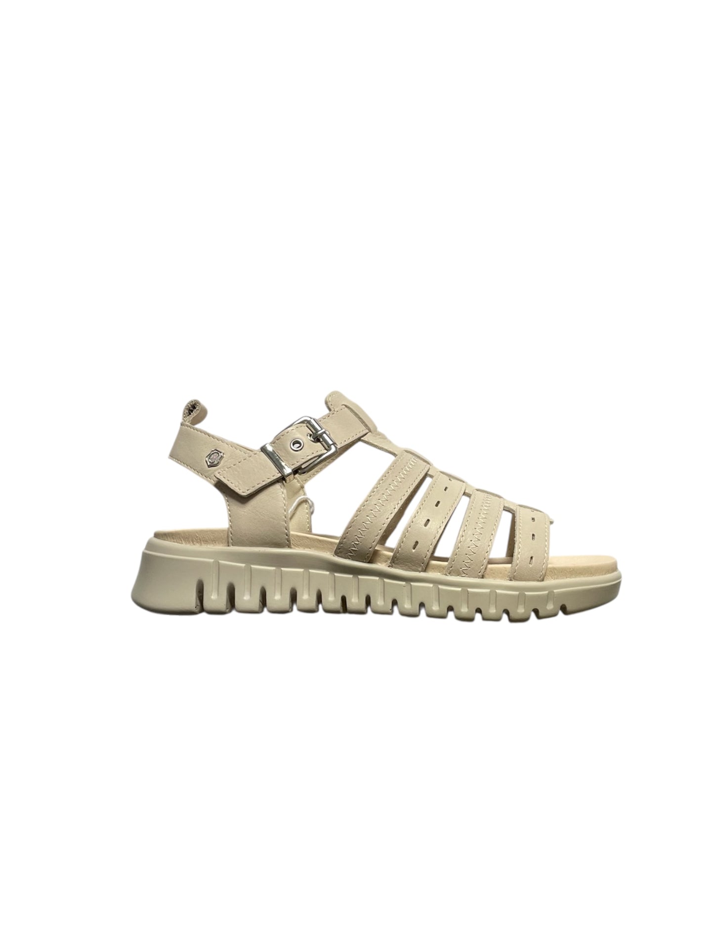Carmela stone leather sandals - Melissakshoes