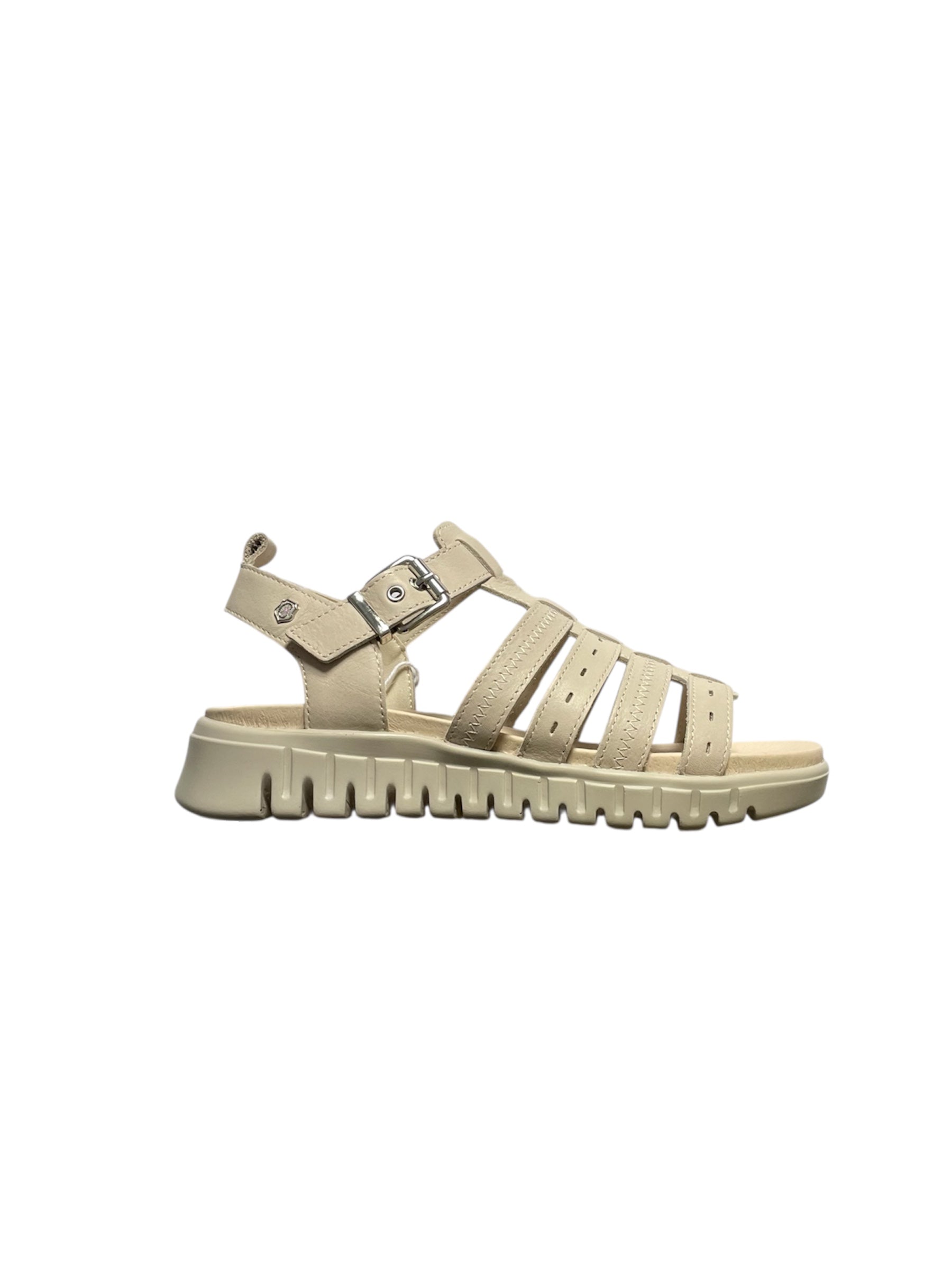 Carmela stone leather sandals - Melissakshoes