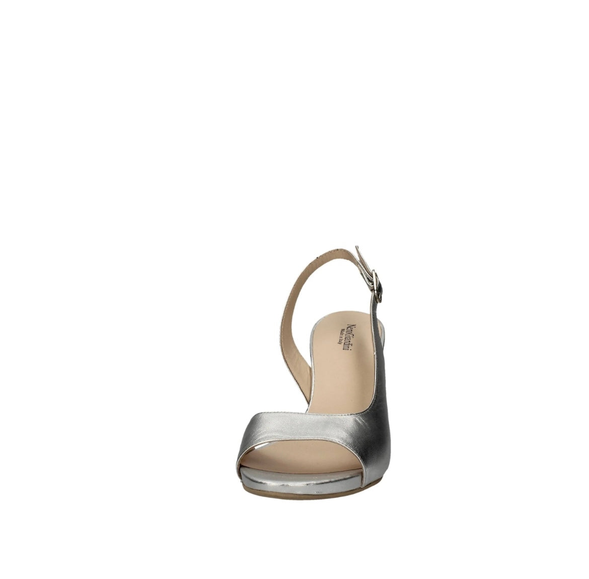 NeroGiardini silver leather sandals