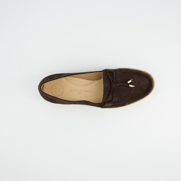 Paul Green brown suede loafers - Melissakshoes
