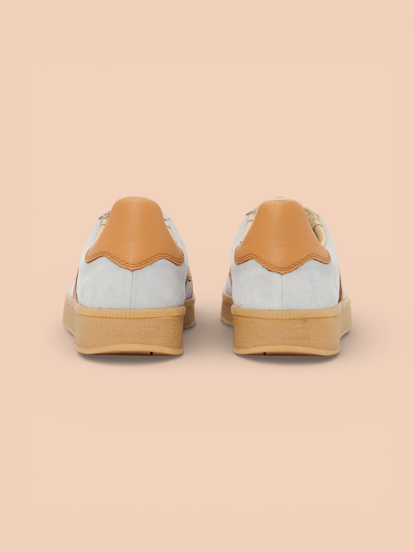 Gant sky blue suede and tan leather sneaker - Melissakshoes