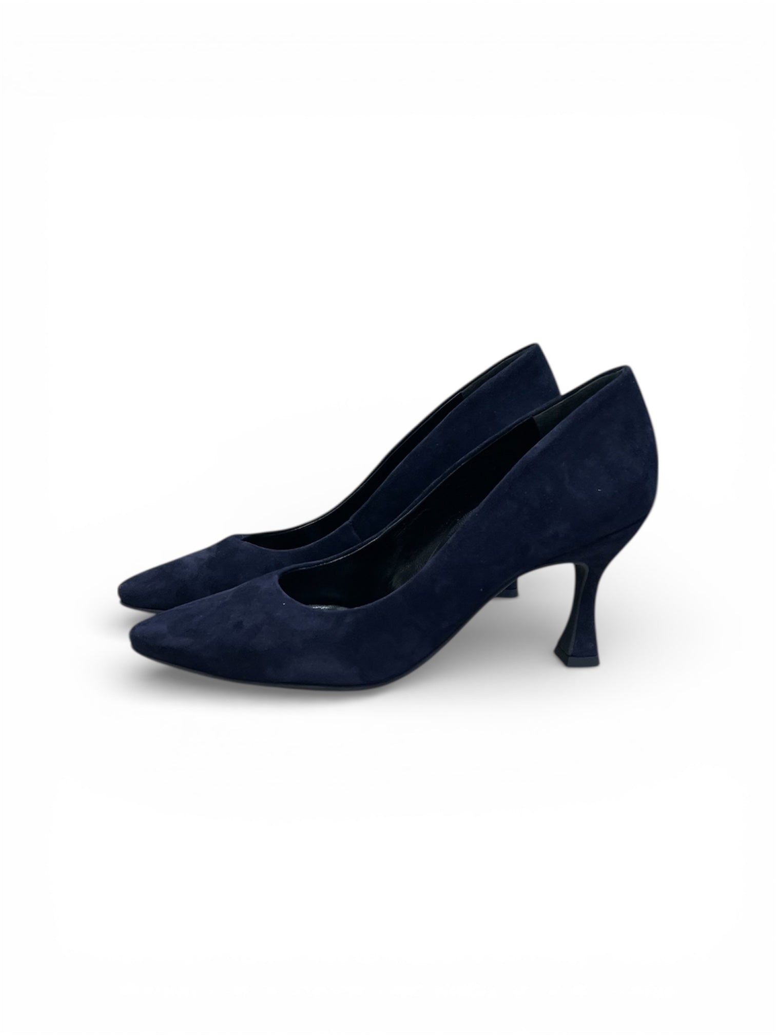 Paul Green navy suede court shoes - Melissakshoes