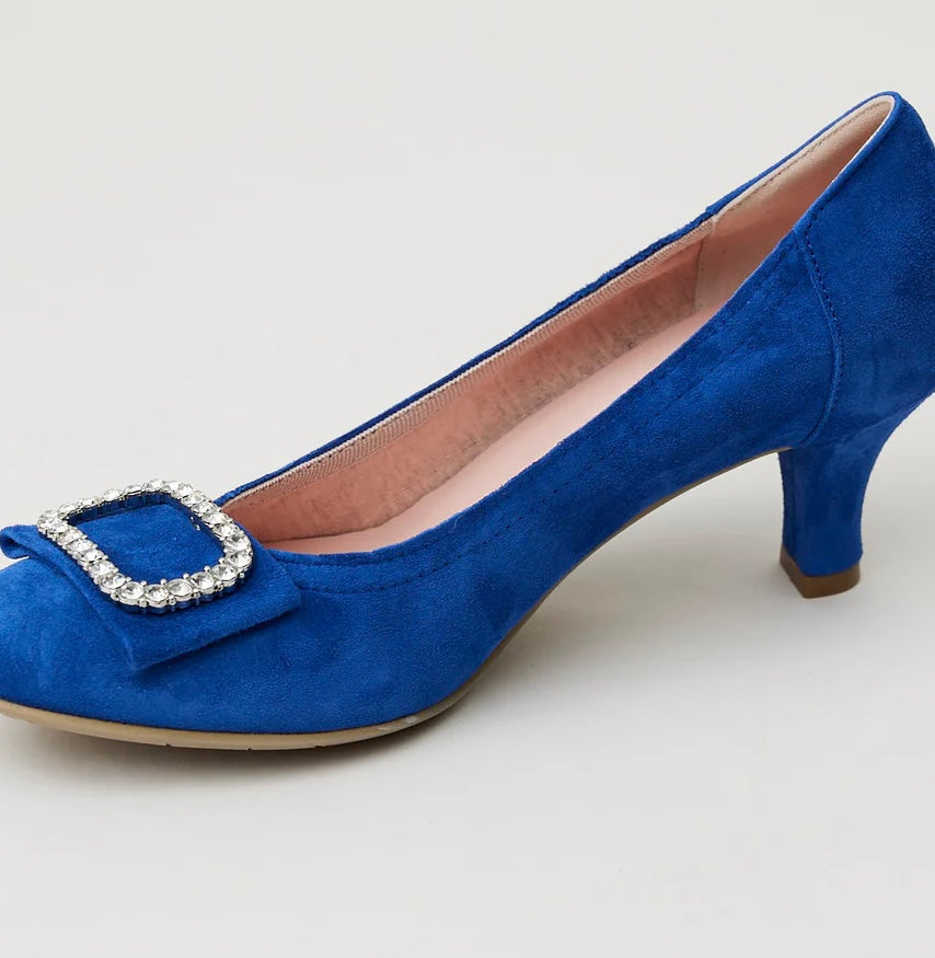 Le babe royal blue suede shoes