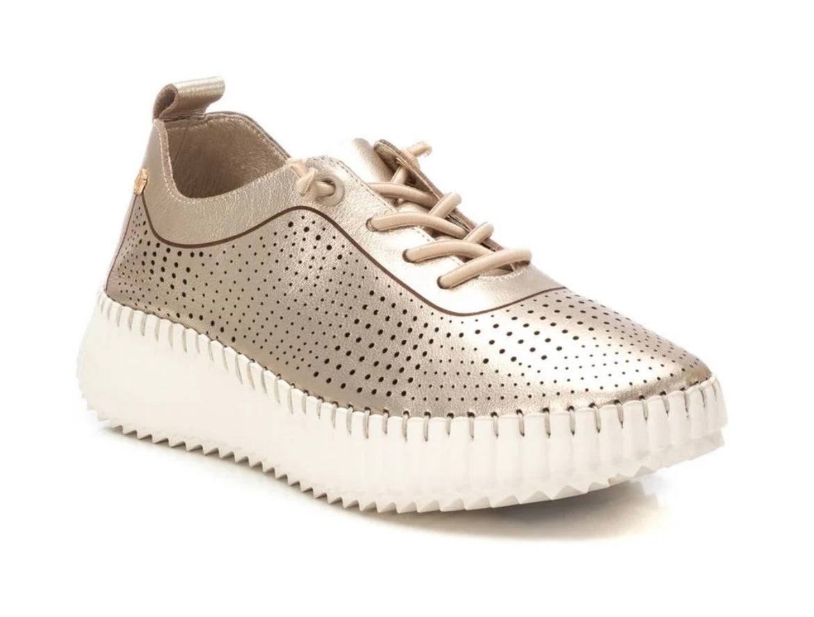 Carmela lightweight gold wedge sneaker - Melissakshoes
