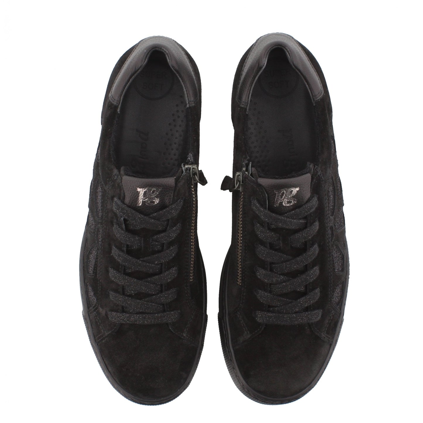 Paul Green black suede sneakers