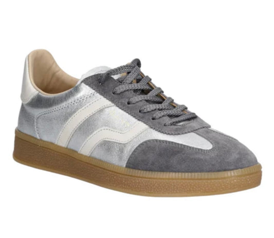 Gant silver grey retro leather sneakers