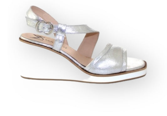 Marian silver wedge sandals