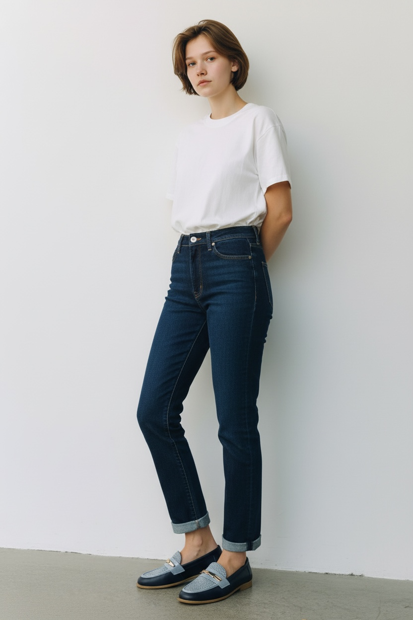 Navy and blue loafers - Melissakshoes