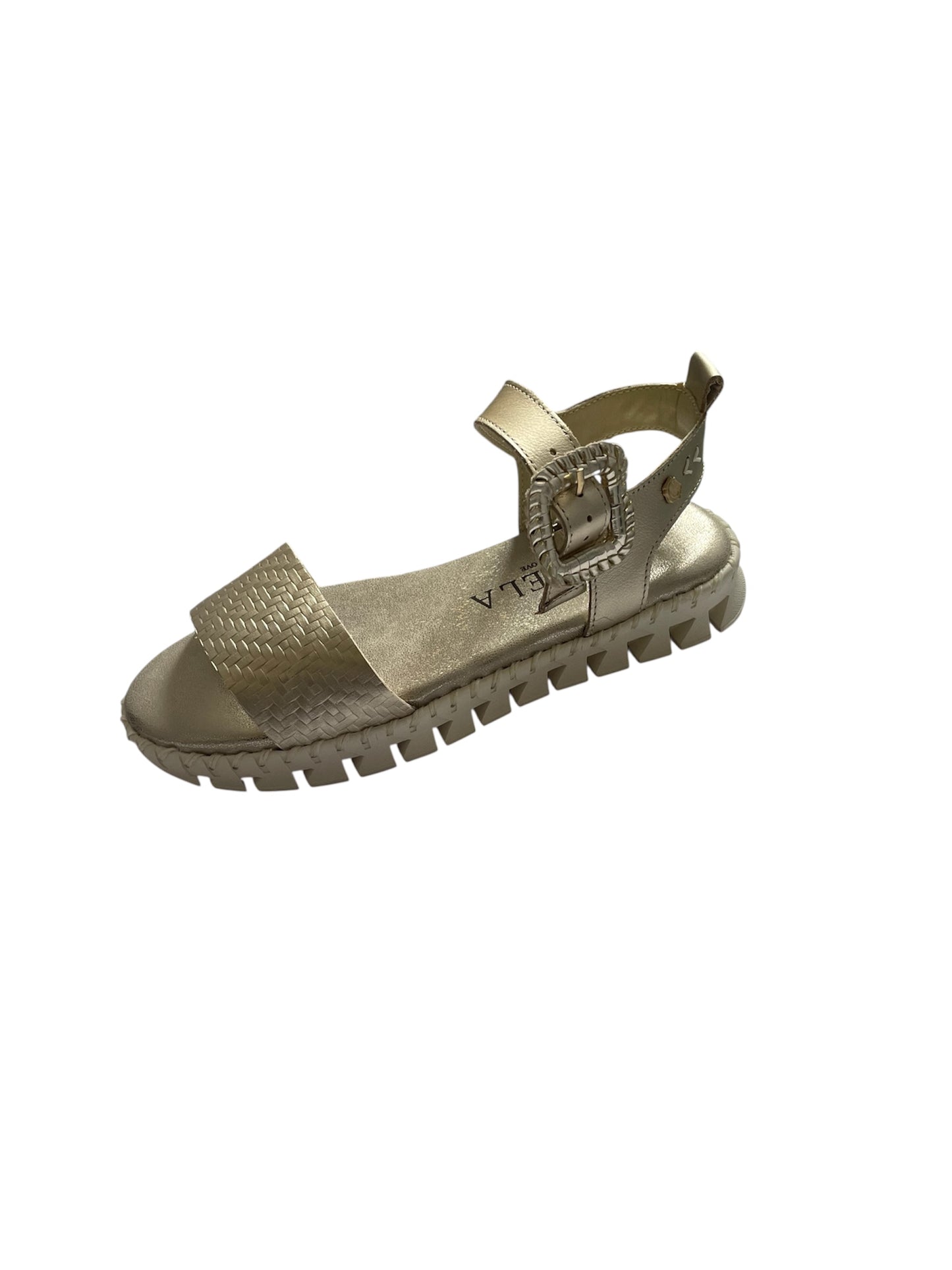 Carmela gold leather sandals