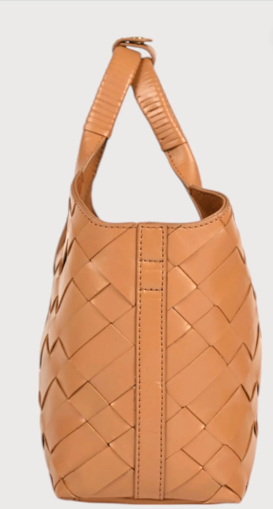 Alēo tan leather shopper handbag