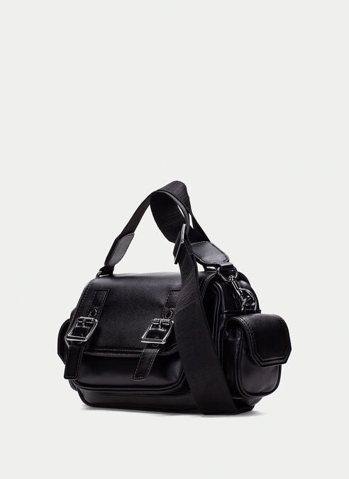 Hispanitas black leather crossbody bag
