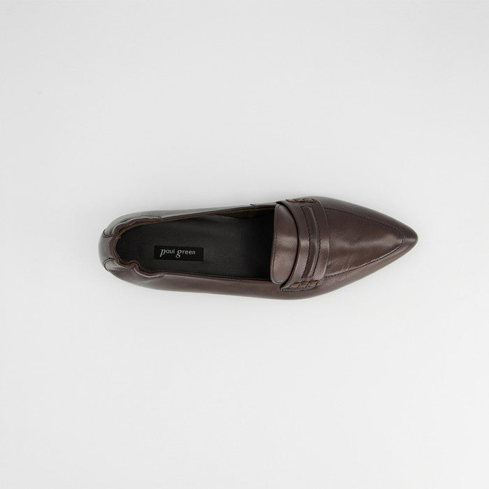 Paul Green brown leather loafer
