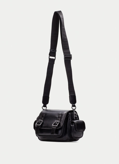 Hispanitas black leather crossbody bag