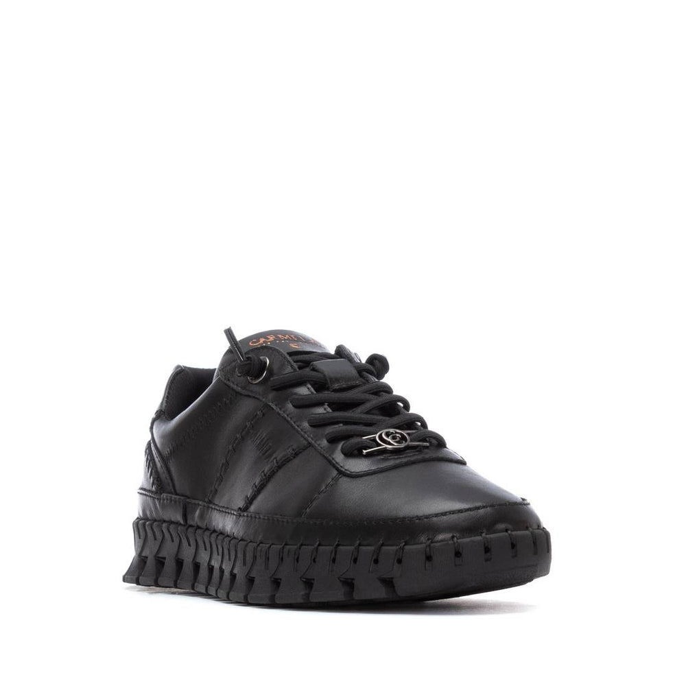Carmela black leather sneakers