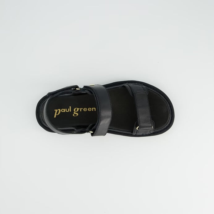 Paul green black trekking style sandals