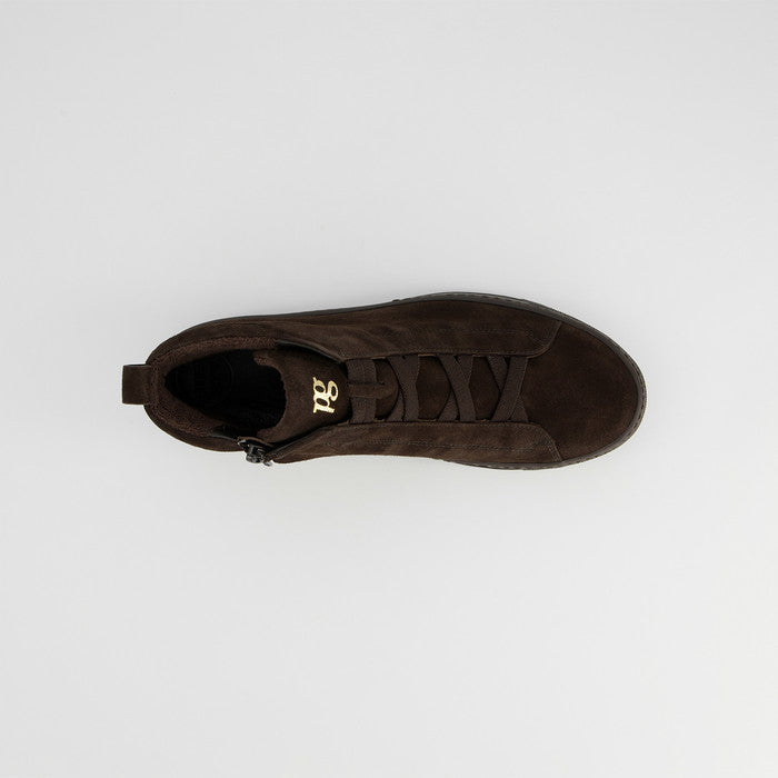 Paul Green brown suede hightop sneakers