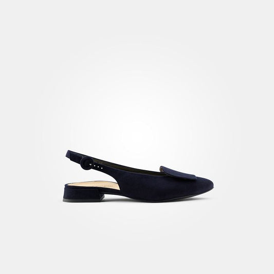 Paul Green navy suede slingback sandal - Melissakshoes