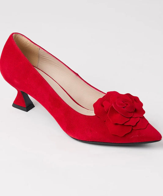Marian red suede shoes