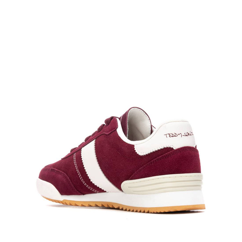 Teddy Smith burgundy retro sneakers